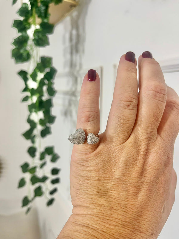 ANELLO CUORICINI SILVER