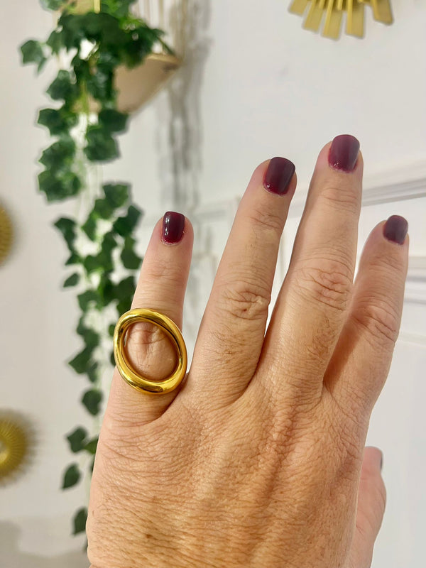 ANELLO OVALINO GOLD