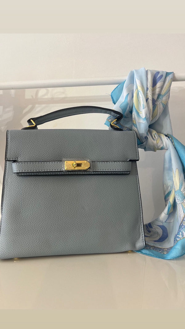 BORSA KELLY AZZURRA