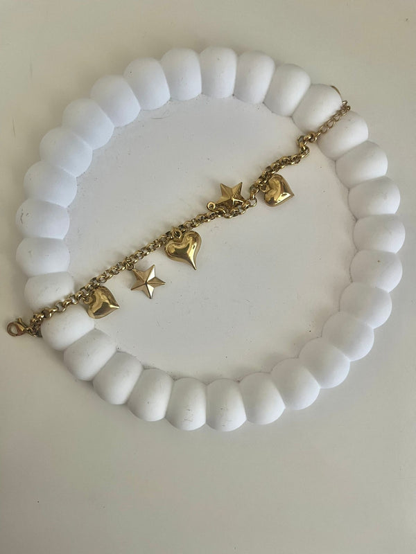 BRACCIALE CUORI E STYELLE