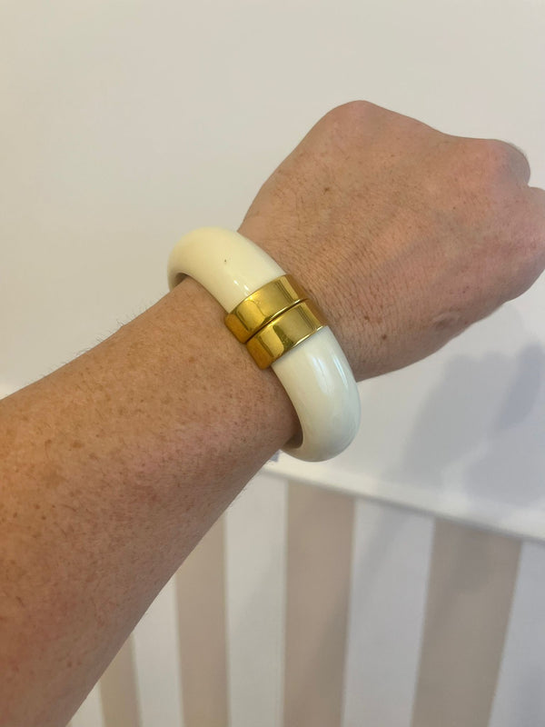 BRACCIALE RESINATO PANNA