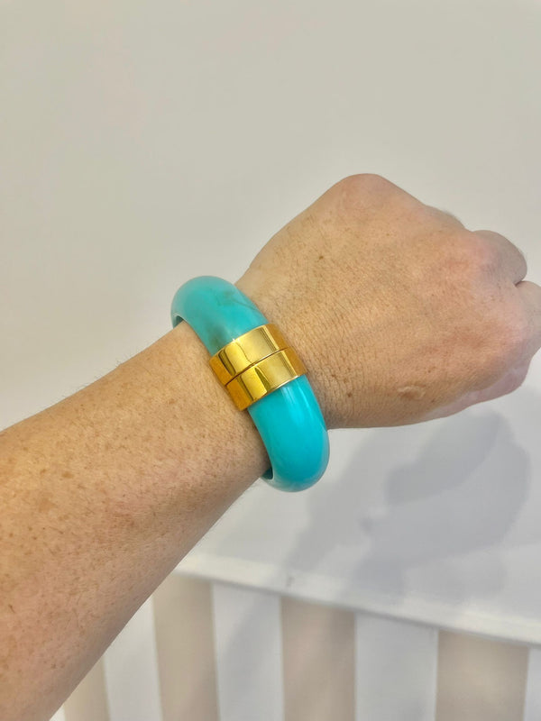 BRACCIALE RESINATO TURCHESE