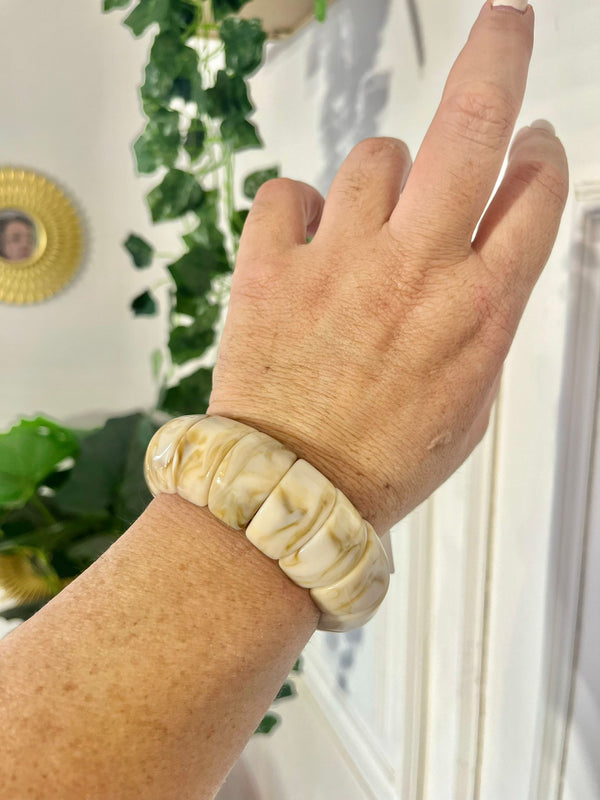 BRACCIALE ROSA PANNA