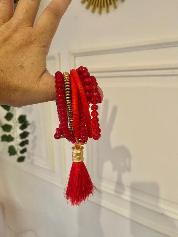 BRACCIALE CORALLINI ROSSO