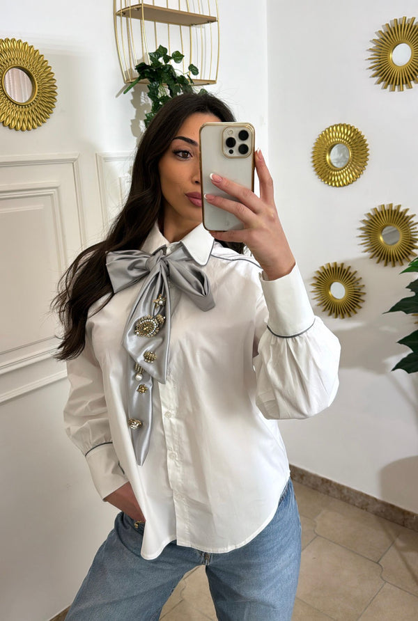 CAMICIA BY MIREA FIOCCO GRIGIO