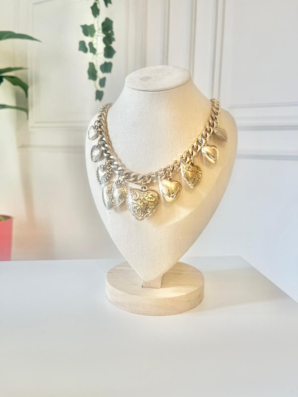 COLLANA CUORI BOMBATI