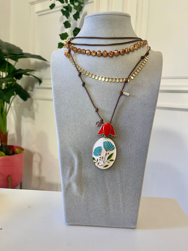 COLLANA FILO E CIONDOLO CHARMS