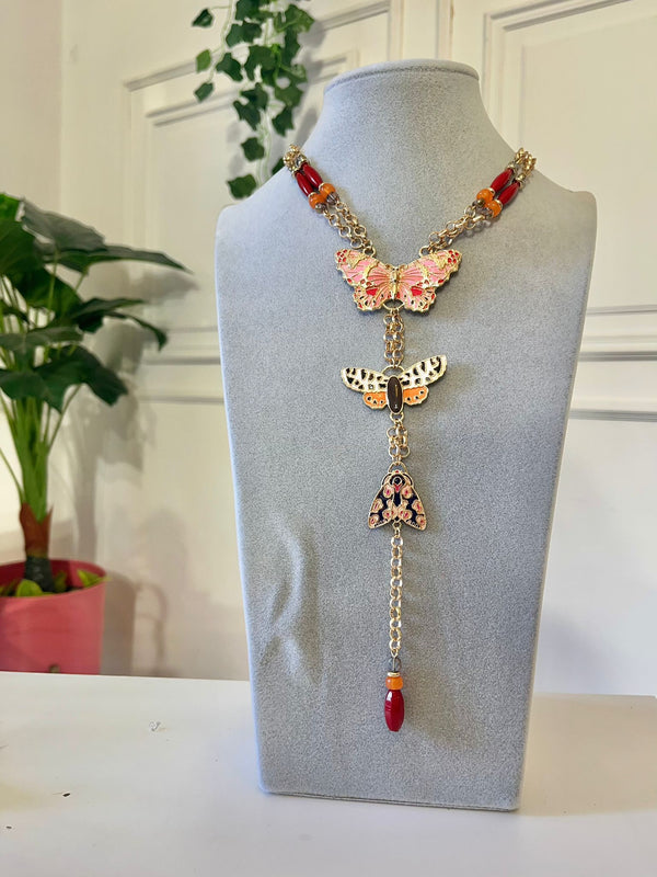 COLLANA TRIS DI FARFALLE