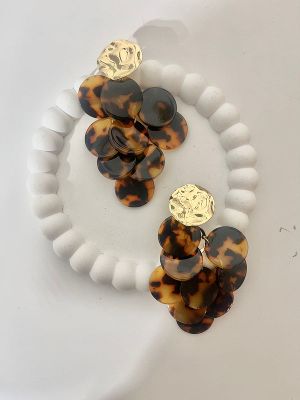 ORECCHINI CASCATA DI CHARMS TARTARUGATI