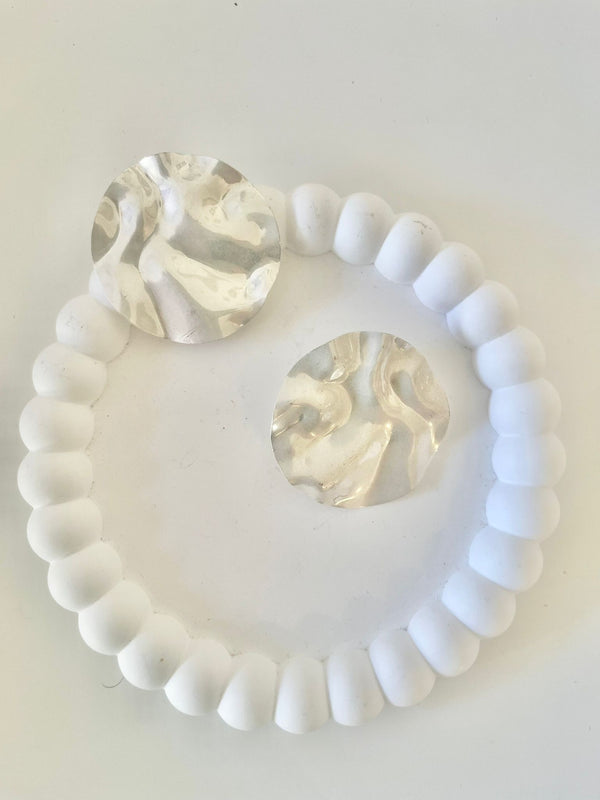 ORECCHINI DISCHI SILVER