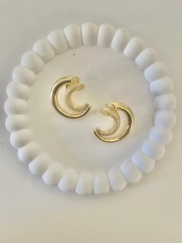 ORECCHINI LUNA STRASS