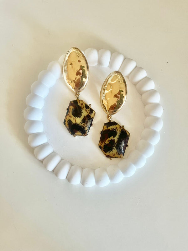 ORECCHINI MONILIA ANIMALIER