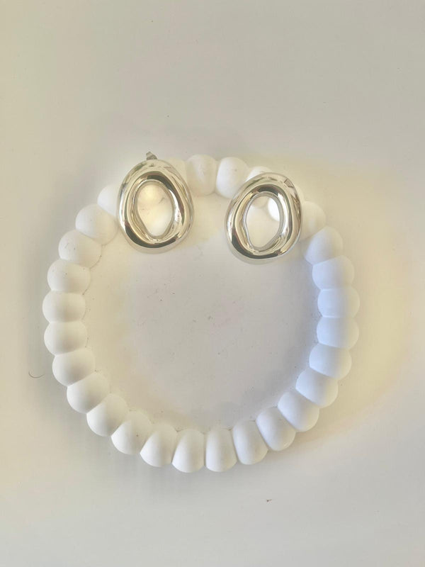 ORECCHINI OVALI SILVER