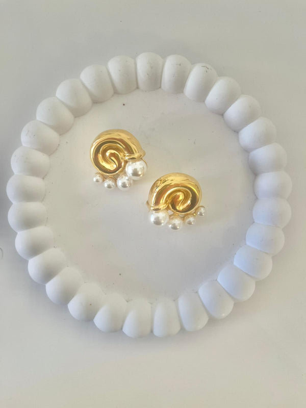 ORECCHINI LUMACHINE PERLE