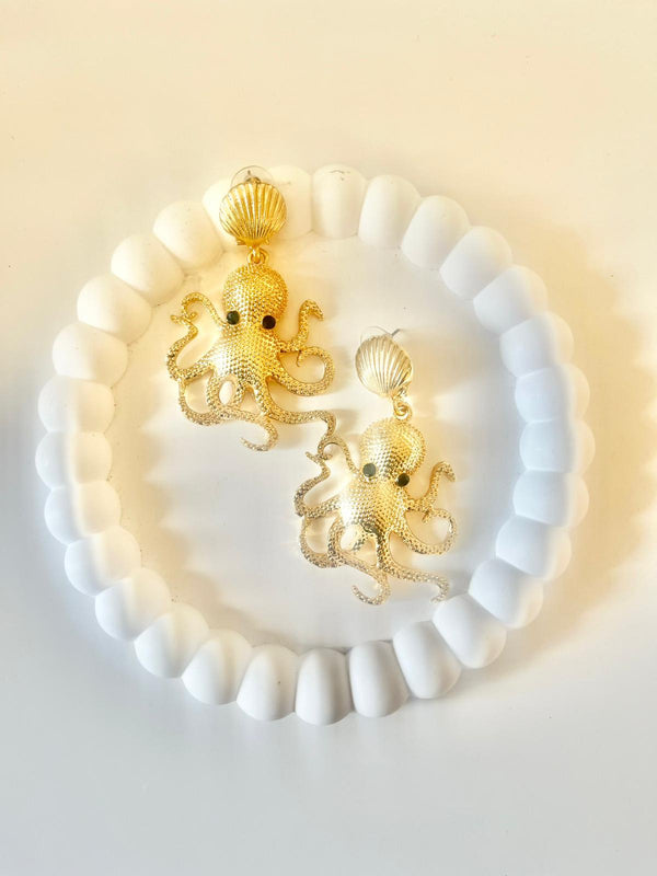 ORECCHINI POLPI GOLD