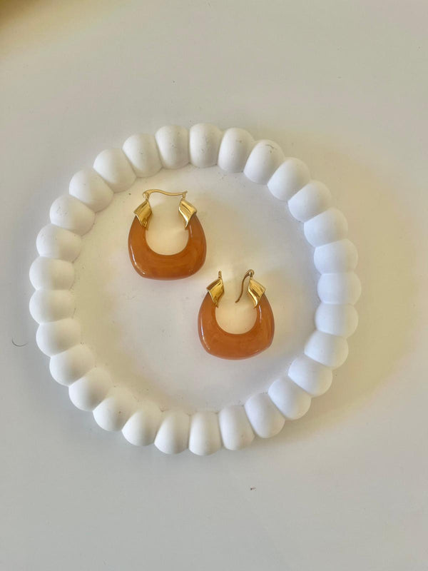 ORECCHINI ZIGO CARAMELLO